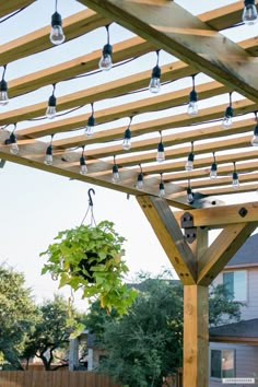 Hi friends! I’m excited to be back to share how we built this gorgeous pergola with Simpson Strong-Tie’s new Outdoor Accents® line. If you’d like to read about how we built the floating deck, click here. Deck With Pergola, Wooden Pergola, Building A Pergola