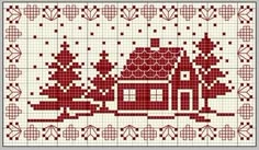 Christmas cross-stitch scheme #Christmas #embroidery #crossstitch