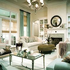 105 Best Color Turquoise Aqua Rooms I Love Images On Pinterest Seafoam Green Modern French Living Room Design With Soft Yellow Cream And Blue
