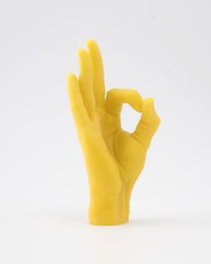 Yellow CandleHand Crossed Fingers Hand Gesture Candle