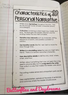 Personal Narrative Essay Sample Th Grade Writing Ideas Personal Narrative Writing Unit My Life Is A Story Lessons Anchor Charts Research Paper Essay Example also Computer Science Essays How To Write A Thesis For A Narrative Essay