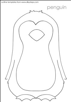 cute penguin free art template teacher ideas pinterest penguin