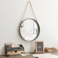 Nouveau Hexagonale Large 30 cm suspendu Miroir or Rose effet maison chambre Wall Decor