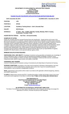 resume for licensed practical nurse