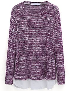Nanquan Women Knitted Long Sleeve Pullover V-Neck Cutout T-Shirt Blouse Tops