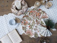 APRIL CORNELL JOCELYN GREEN king GOLD BROWN PLAID BEDSKIRT DUST RUFFLE: twin