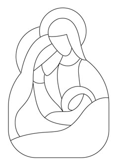 Mary Joseph And Baby Jesus Outline
