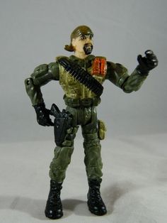 3.75/" Special Forces Lanard Corps Red Assault Warrior Figure with Weapons