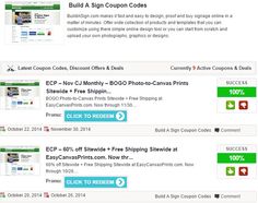 Build a sign promo code