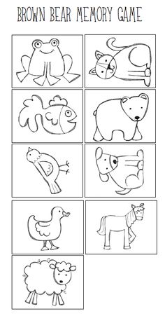 free brown bear brown bear printables from www 1plus1plus1equals1