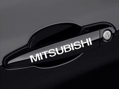 Mitsubishi Emblem Logo Decal Sticker BLACK 2/"