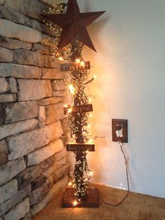 Barn Star Box Berries Lights Country Primitive Decor Ebay Asking Barn Star Lighted Decoration Use Wire To Attach Icicle Lights On Pole A Base I M Thinking Out My Covered Porch
