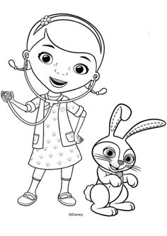 printable hallie the hippo doc mcstuffins coloring pages printable