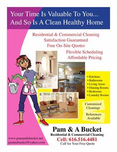 create amazing flyers for your cleaning business by customizing our job for cleaning houses