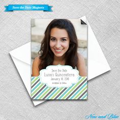 bonita magnet quinceanera save the date envelopes