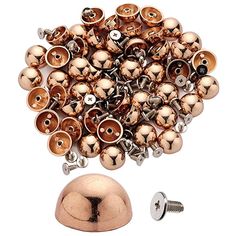 Ottery 20 PCS 10MM Truncated Cone Style Screwback Rivets Punk Studs for Hat Clothing Shoes Leather Craft DIY Spikes Metal Dark Silvery