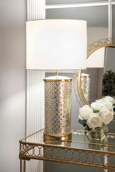 Nouveau Rose Blush Home Decor 32 CM LONG mico Pleat Métal Lampe de table de chevet Abat-jour