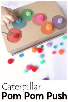 Caterpillar Pom Push For Toddlers