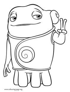 Oh A Boov Coloring Page