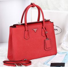 55 Best Prada Images On Pinterest Handbags Purses 2017 Prada Twin Saffiano Cuir Tote Red Bags On