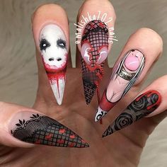 102 Best Harley Quinn Images On Pinterest In 2018 Crazy In Love With This Incredible Handpainted Joker And Harley Quinn Art By Lauren Marshmallow
