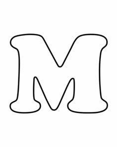 letter m pattern use the printable outline for crafts creating