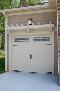 33 Best Garage Door Decorative Hardware Images A Garage Door Stands Out For Exceptional Curb Eal With Overhead Pergola Arbor Lantern Light Decorative Windows And Hardware Too