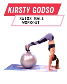 If you're short on time, don't skip your workout. Fit this Kirsty Godso, total body circuit workout using an exercise ball to get an intense, quick workout.