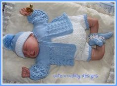 KNITTING PATTERN TO MAKE FOR BABY//REBORN BOY 0-3 MONTHS Jack Horner