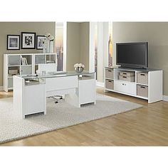 Have To It Kathy Ireland Office By Bush Furniture New York Kathy Ireland By Bush New York Skyline 63in Double Pedestal Desk Plumeria White