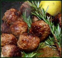 LEMON ROSEMARY MEATBALLS! MMMMMMMM!