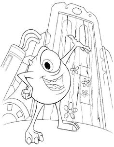 Monster Mike Inc Coloring Pages