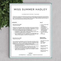46 best teacher resumes images on pinterest teacher resume