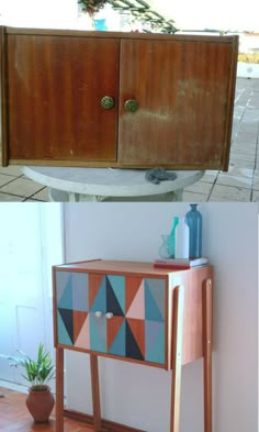 Da color a tus muebles antiguos 10 ideas para pintar muebles Repurposed Desk, Furniture Restoration, Refurbished Furniture Diy, Recycled Furniture, Furniture Decor