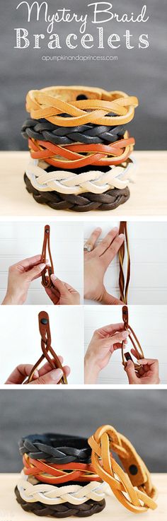 pulseras-cuero-trenzadas-DIY-2-muy-ingenioso