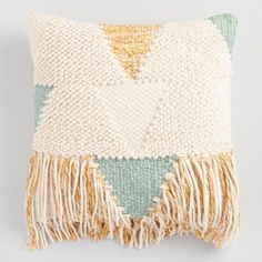 Fringe Throw Pillow 18 White Threshold Target Playroom This Exquisite Throw Pillow Exudes Boho Rug Inspired Style With Textured Yarn Weaving In A Soft Palette Dashes Of Gold And Dramatic Fringe Detail Along