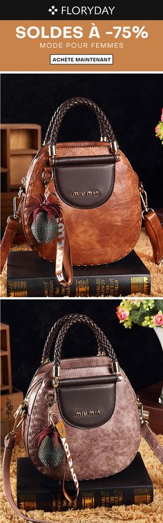 Flower Parrot Bird Round Leather Shoulder Bag Fashion Lady Crossbody Wallet Adjustable Top Handbag For Women Girl