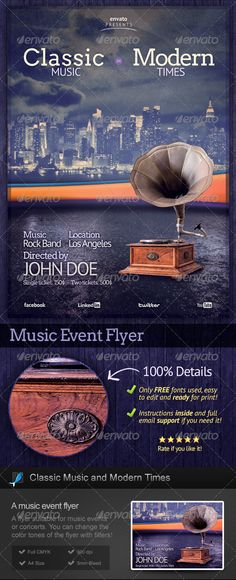 Old vinyl Music Flyer Music flyer, Vinyl music and Flyer template - music flyer Old vinyl Music Flyer Music flyer, Vinyl music and Flyer template - music flyer