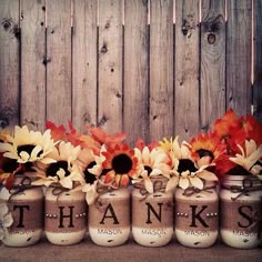 Diy Pumpkins For Thanksgiving Fall Dec Thanks Mason Jars Thanksgiving By Midnightowlcandleco