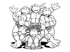 88 best ninja turtles coloring pages images on pinterest teenage