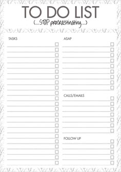 i so need this things to do template pdf free printable to do