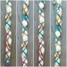 Jeweltone with Tibetan Charms Twisted Bohemian Hair Wrap Extension
