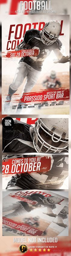 American Football Flyer Template American football, Flyer - football flyer template American Football Flyer Template American football, Flyer - football flyer template