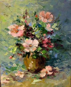 loumargi: “Van Gogh Small Bottle with Peonies and Blue Delphiniums ... loumargi: “Van Gogh Small Bottle with Peonies and Blue Delphiniums ...