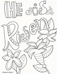 Easter Coloring Pages And Printables At Religious Doodles Free Easy To Print