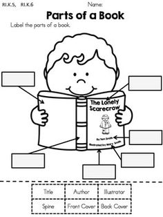 parts of a book report parts of a book cut and paste activity worksheets books parts of a book report parts of a book cut and paste activity worksheets books