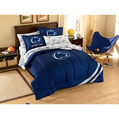 Navy The Northwest Company Officially Licensed NCAA Penn State Nittany Lions Twin//Full Size Comforter with Sham Set