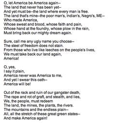 Let america be america again essay