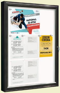 7 best notice boards poster cases pin boards blackboards images