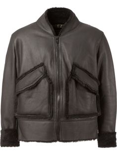 Adidas Originals zipped shearling jacket ($140) ❤ liked on Adidas Originals zipped shearling jacket ($140) ❤ liked on